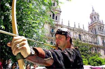 Uno de los actores contratados durante las jornadas medievales.