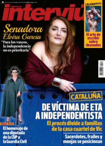 Portada de 'Interviú' con la senadora Elvira García.