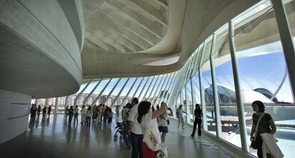 Vista del interior del Palau de les Arts.