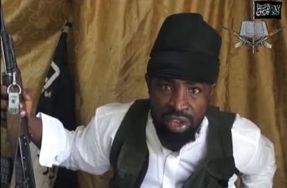 Fotograma del l&iacute;der de Boko Haram, Abubaker Shekau, el pasado marzo.