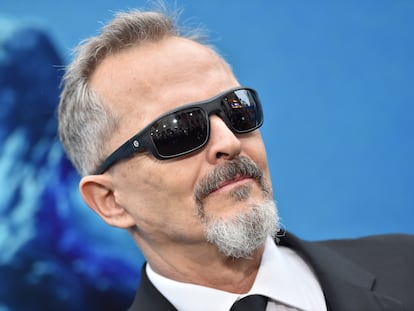 Miguel Bosé, en el estreno de 'Godzilla' en el Teatro Chino de Hollywood, en mayo de 2019.