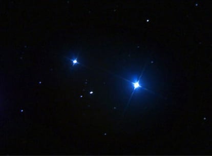 Las estrellas Alcor y Mizar, de la constelación de la Osa Mayor.