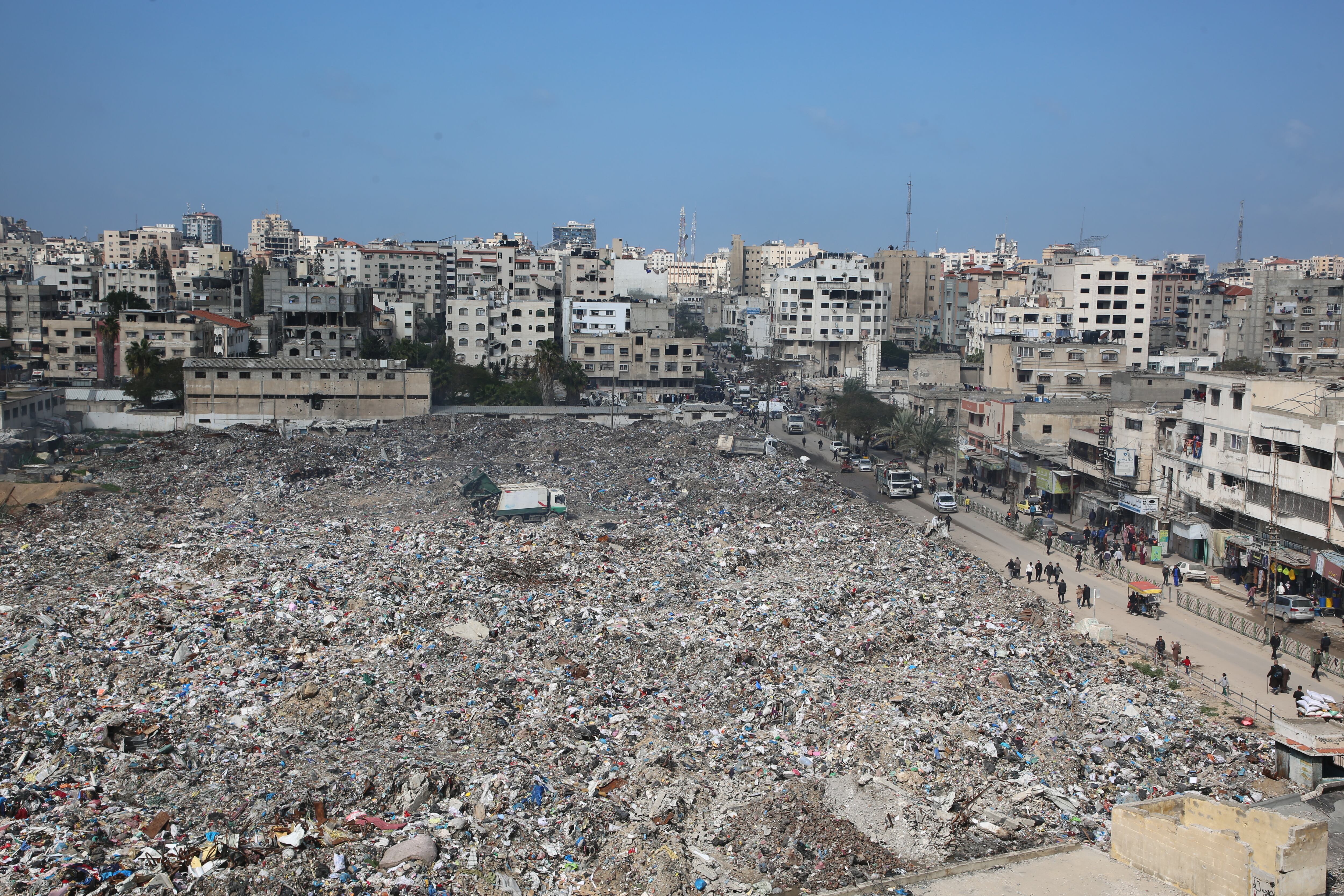 Gaza se ahoga en la basura