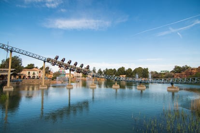 Una atracción de Port Aventura.