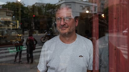 Martín Kohan, en el barrio Villa Crespo, en Buenos Aires.