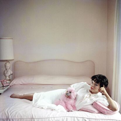 Retratada por Slim Aarons en 1955.