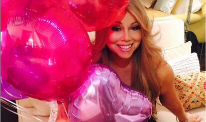 Mariah Carey durante un descanso del show 'Number 1 to infinity' en las Vegas