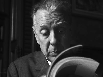 El escritor Jorge Luis Borges