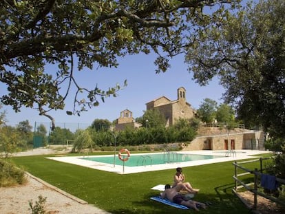 La piscina municipal de Tiurana, el pueblo más endeudado de Lleida.