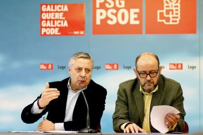  El diputado socialista por Lugo Jos&eacute; Blanco  y el senador socialista Ricardo Varela 