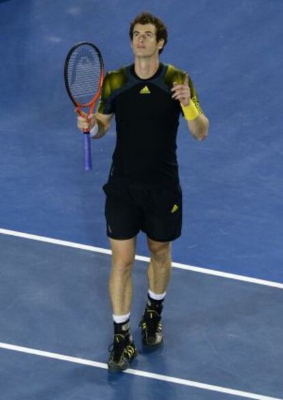 Murray celebra el triunfo.