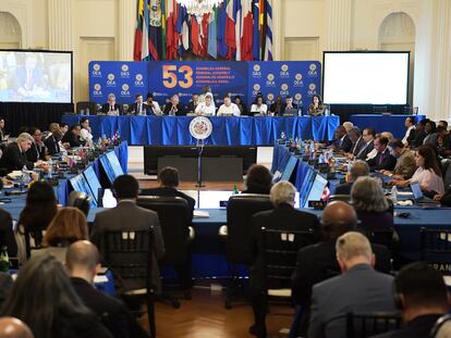 La Asamblea de la OEA, reunida la semana pasada en Washington.