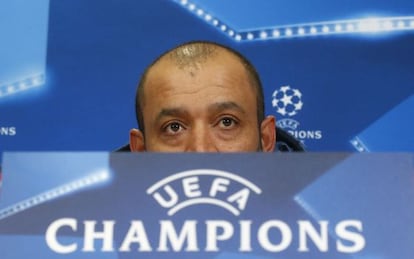 Nuno, en la rueda de prensa oficial del partido contra el Zenit. 