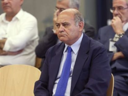 L'expresident de la CEOE Gerardo Díaz Ferrán, durant el judici.