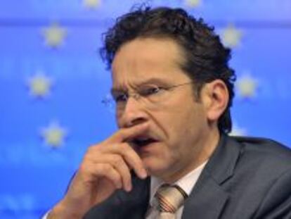 El presidente del Eurogrupo, Jeroen Dijsselbloem, en una conferencia de prensa el 16 de marzo 2013. 