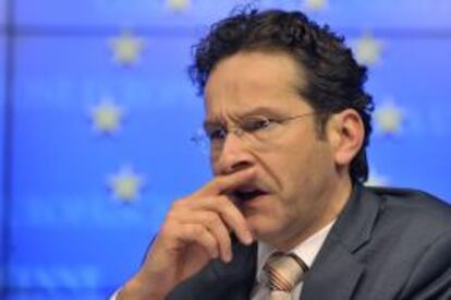 El presidente del Eurogrupo, Jeroen Dijsselbloem, en una conferencia de prensa el 16 de marzo 2013. 