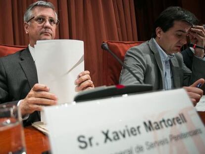 Xavier Martorell durante la comparecencia en el Parlamento catal&aacute;n. 