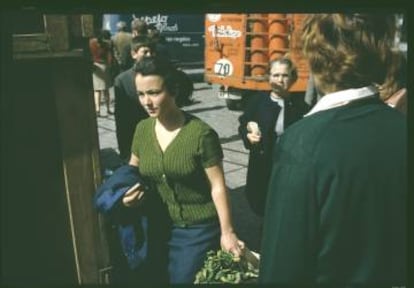 Fotografía de Joel Meyerowitz, Málaga, 1966.