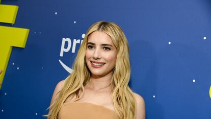 La actriz Emma Roberts en la presentación de su última película, ‘Infiltrada en la Nasa’, en Nueva York.