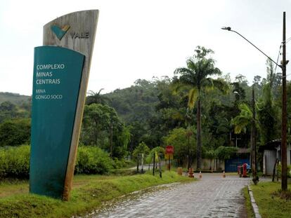 Entrada da mina Gongo Soco, em Barão de Cocais, município que teve moradores evacuados após risco de rompimento na sexta-feira.