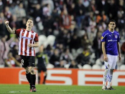 Muniain celebra su gol frente al Lokomotiv.