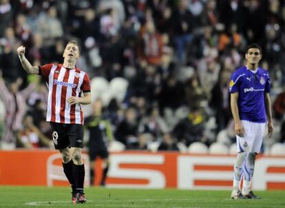 Muniain celebra su gol frente al Lokomotiv.