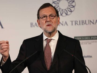 Mariano Rajoy, de campanya a Barcelona.