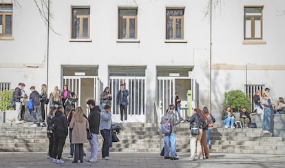 Ambiente en la Facultad de Educación de la Universidad Complutense de Madrid, el pasado enero.