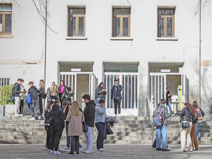 Ambiente en la Facultad de Educación de la Universidad Complutense de Madrid, el pasado enero.