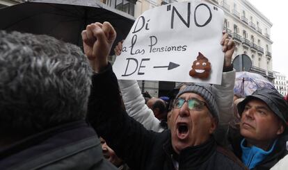 Manifestación de pensionistas en Madrid