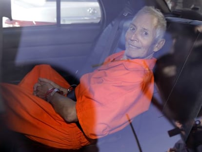 Robert Durst, durante el traslado a la prisión de Orleans Parish el pasado martes.