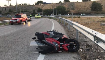 El estado en que ha quedado la moto. 