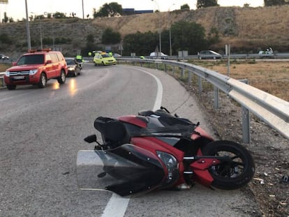 Accidente de moto.