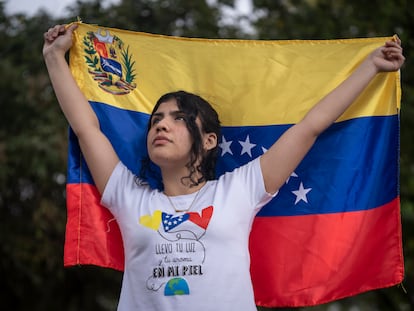 Grecia Balzán, migrante venezolana, en Bogotá (Colombia).