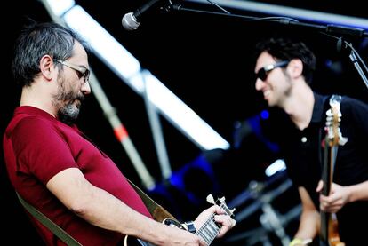 Fernando Alfaro, ayer durante su actuacin en Aranda de Duero.