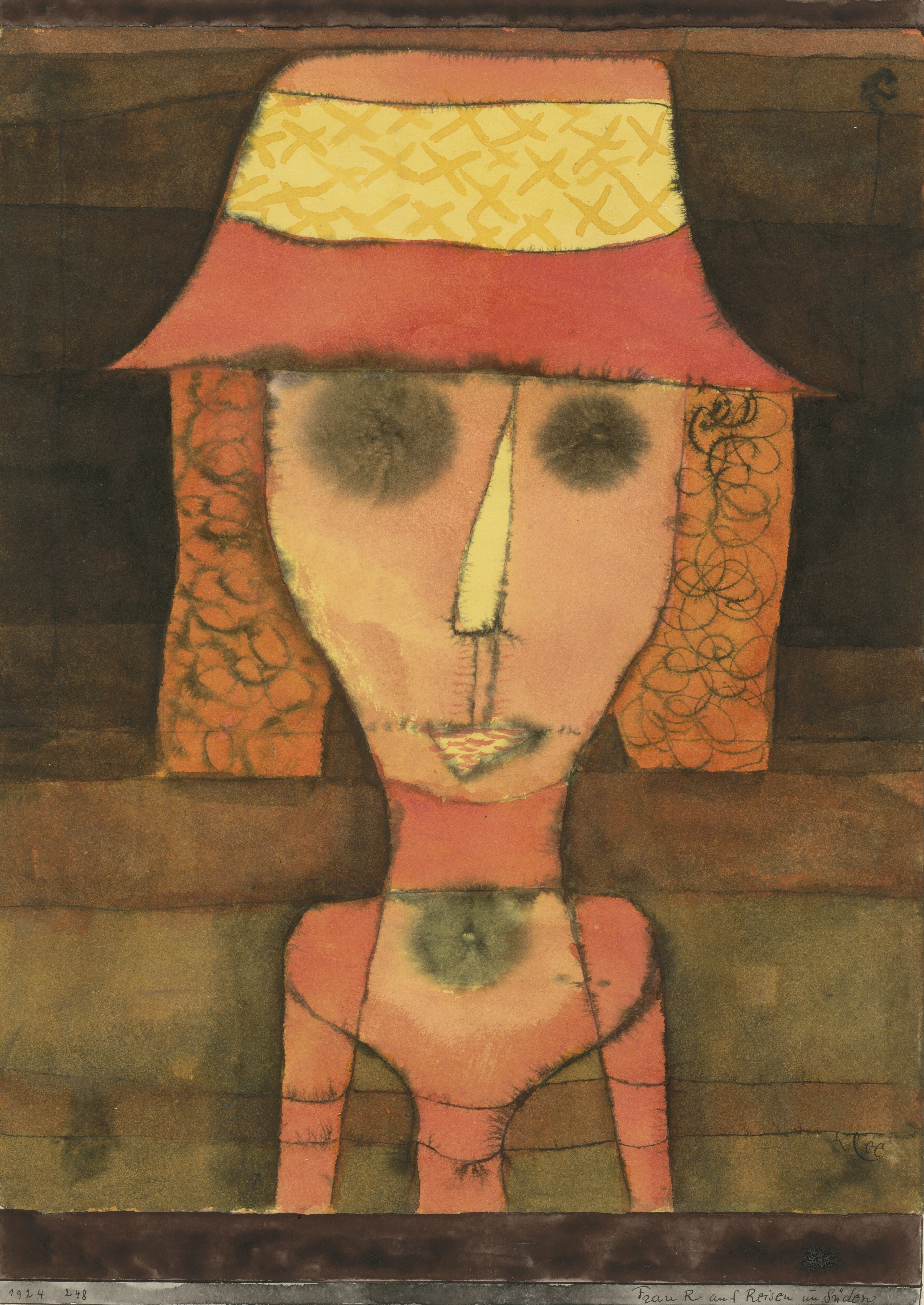 'La señora R. viajando por el sur', 1924, de Paul Klee.