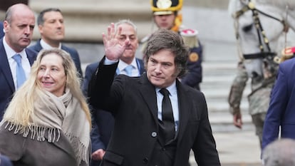 Javier Milei en Buenos Aires, Argentina, el 25 de mayo de 2025.