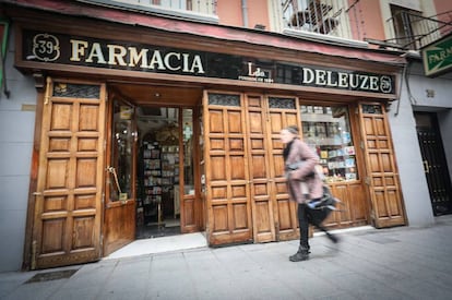 Farmacia Deleuze, sita en la calle San Bernardo y fundada en 1780.