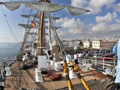 Foto de archivo del 7 de septiembre de 2012 de la fragata argentina 'Libertad' en el muelle del Arsenal, en Las Palmas de Gran Canaria.