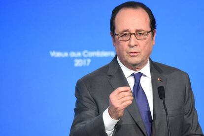 El presidente Francois Hollande, este sábado en Corrèze (Francia).