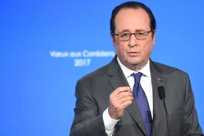 El presidente Francois Hollande, este sábado en Corrèze (Francia).