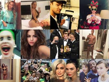 Os selfies mais icónicos de 2016, agrupados por elpais.com.