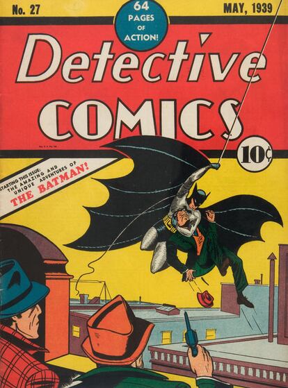 Portada del cómic de Batman vendido por 792.000 euros.