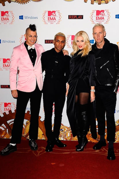 El grupo No Doubt al completo, como si no hubieran pasado los años.