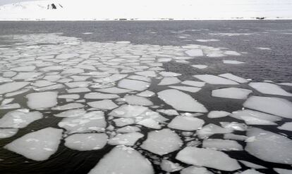 El incremento del volumen de agua líquida en torno a las costas de Svalbard deriva a su vez en una mayor evaporación; muchas más nubes en la zona. La cobertura nubosa actúa como una capa retenedora del calor de la superficie terrestre y suaviza todavía más la temperatura. En la imagen, zonas de Longyearbyen, en el archipiélago noruego de Svalbard, el pasado mes de abril.
