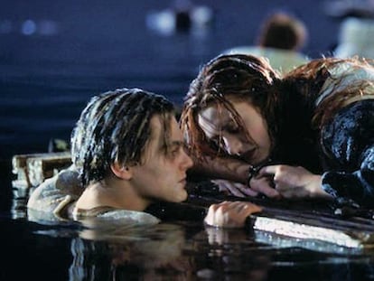 Leonardo DiCaprio, como Jack Dawson, y Kate Winslet, como Rose Dewitt Bukater, en ‘Titanic’.