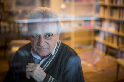 El escritor Manuel Longares, el pasado 16 de marzo en Madrid.