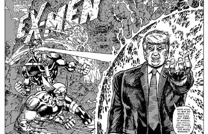 Capa de ‘X-Men’ com Trump.