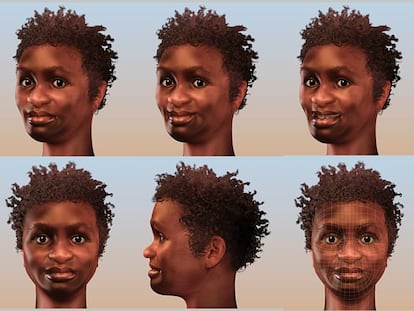 Una reconstrucción del rostro de Luzia, hecha por el especialista en reconstrucción facial forense Cícero Moraes.