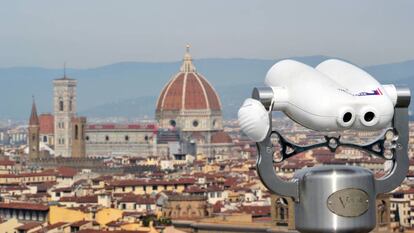 El duomo de Florencia, visto desde un mirador.